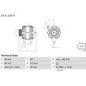 Dynamo / Alternator (Gereviseerd) BOSCH - 0 986 044 330