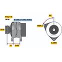 Dynamo / Alternator (Gereviseerd) BOSCH - 0 986 044 631