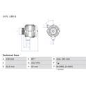 Dynamo / Alternator (Gereviseerd) BOSCH - 0 986 046 190