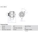Dynamo / Alternator (Gereviseerd) BOSCH - 0 986 046 230