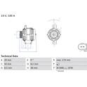 Dynamo / Alternator (Gereviseerd) BOSCH - 0 986 047 220