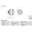 Dynamo / Alternator (Gereviseerd) BOSCH - 0 986 047 380