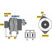Dynamo / Alternator (Gereviseerd) BOSCH - 0 986 048 301