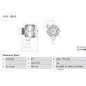 Dynamo / Alternator (Gereviseerd) BOSCH - 0 986 048 801