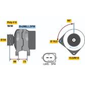 Dynamo / Alternator (Gereviseerd) BOSCH - 0 986 048 921