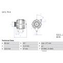 Dynamo / Alternator (Gereviseerd) BOSCH - 0 986 049 131