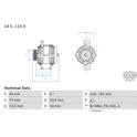 Dynamo / Alternator (Gereviseerd) BOSCH - 0 986 049 520