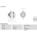 Dynamo / Alternator (Gereviseerd) BOSCH - 0 986 080 320