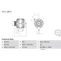 Dynamo / Alternator (Gereviseerd) BOSCH - 0 986 081 330
