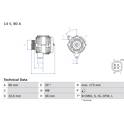 Dynamo / Alternator (Gereviseerd) BOSCH - 0 986 082 040