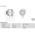 Dynamo / Alternator (Gereviseerd) BOSCH - 0 986 082 100
