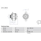 Dynamo / Alternator (Gereviseerd) BOSCH - 0 986 082 580