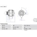 Dynamo / Alternator (Gereviseerd) BOSCH - 0 986 083 050