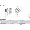 Dynamo / Alternator (Gereviseerd) BOSCH - 0 986 083 440