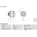 Dynamo / Alternator (Gereviseerd) BOSCH - 0 986 083 940