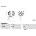Dynamo / Alternator (Gereviseerd) BOSCH - 0 986 084 040
