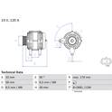 Dynamo / Alternator (Gereviseerd) BOSCH - 0 986 084 100