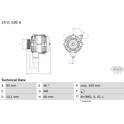 Dynamo / Alternator (Gereviseerd) BOSCH - 0 986 084 390