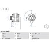 Dynamo / Alternator (Gereviseerd) BOSCH - 0 986 084 690