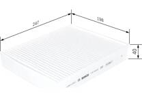 0 986 628 637 BOSCH A 8637 Filtro de habitáculo Filtro de carbón