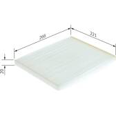 Filter, kupéventilation BOSCH - 1 987 432 188