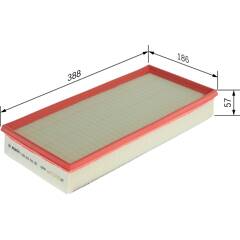 Bosch S0182 - Filtre à Air Auto De Haute Performance - Protection Moteur Optimale