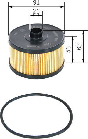 Filtre à Huile Bosch P7238 - Compatible Auto, Protection Moteur - Qualité Pièce D'Origine