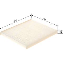 Filtre d'habitacle BOSCH - 1 987 432 106