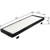 Filtre habitacle BOSCH - 1 987 432 100