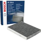 Bosch R2311 - Filtre d'habitacle anti-odeurs au charbon actif - filtre à poussière et à pollen BOSCH - 1 987 432 311