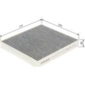 Bosch R2416 Filtre D'Habitacle Anti-Odeurs Charbon Actif - Filtre Pollen Poussière