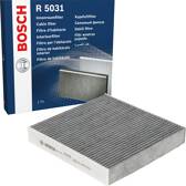 Bosch R5031 - Filtre d'habitacle anti-odeurs au charbon actif - filtre à poussière et à pollen BOSCH - 1 987 435 031