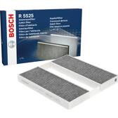 Bosch R5525 - Filtre d'habitacle anti-odeurs au charbon actif - filtre à poussière et à pollen BOSCH - 1 987 435 525