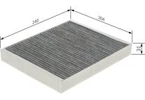 Filtro, ar do habitáculo