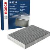 Bosch R2538 - Filtro abitacolo a carboni attivi - neutralizzante gli odori - filtro antipolvere e antipolline BOSCH - 1 987 432 538