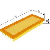 Filtro aria BOSCH - F 026 400 151