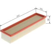 Filtro de ar BOSCH - 1 457 433 260
