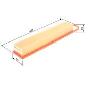 Filtro de ar BOSCH - F 026 400 115