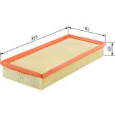 Filtro de ar BOSCH - F 026 400 387