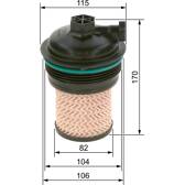 Filtro de combustível BOSCH - F 026 402 247