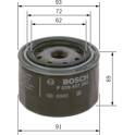 Filtro hidráulico, caixa de velocidades automática BOSCH - F 026 407 282