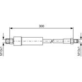 Flexible de frein BOSCH - 1 987 476 074