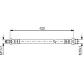 Flexible de frein BOSCH - 1 987 476 077