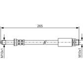Flexible de frein BOSCH - 1 987 476 359