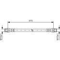 Flexible de frein BOSCH - 1 987 476 392