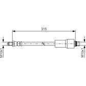 Flexible De Frein Bosch 1987476432 - Pièce De Qualité Pour Système De Freinage