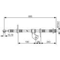 Flexible de frein BOSCH - 1 987 476 735