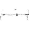 Flexible de frein BOSCH - 1 987 476 808