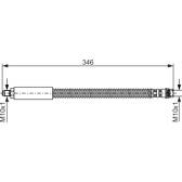 Flexible de frein BOSCH - 1 987 476 859
