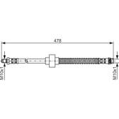 Flexible de frein BOSCH - 1 987 476 868